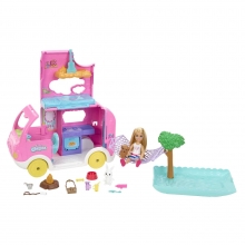 MATTEL HNH90 BARBIE CHELSEA CON FURGONETA CAMPER