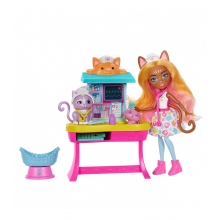 MATTEL HLH22 ENCHANTIMALS CITYTAILS CLINICA DE CARLIN CAT