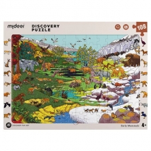 MIDEER MD3245 DISCOVERY PUZZLE BIG DINOSAUR EARLY MAMMAL 108 PIEZAS