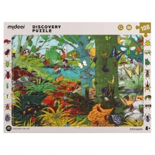 MIDEER MD3249 DISCOVERY PUZZLE BIG ANIAM SMALL ANIMAL ARTHROPOD 108 PIEZAS