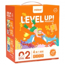 MIDEER CT7020 LEVEL UP PUZZLE 2 LIVING SCENES 4 IN 1