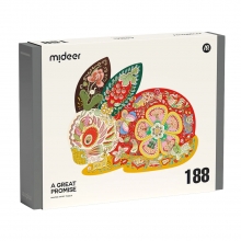 MIDEER MD3308 ARIST SHAPED PUZZLE RABBIT 188 PIEZAS