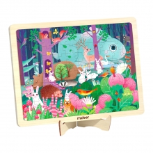 MIDEER MD1224 WOODEN PUZZLE BUNNYS TIME TRAVEL 100 PIEZAS
