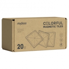MIDEER MD6396 COLORFUL MAGNETIC TILES WARM COLOR 20 PIEZAS