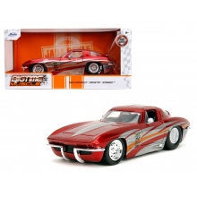 JADA 35023 1:24 BTM 1963 CORVETTE STINGRAY CHEVRON