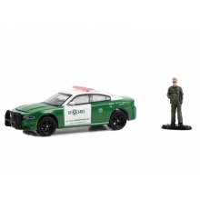 GREENLIGHT 30459 1:64 2018 DODGE CHARGER PURSUIT CARABINEROS DE CHILE WITH FIGURE