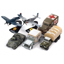 JOHNNY JLML009A~6 1:64 JOHNNY LIGHTNING MILITARY KOREA WAR ASSORTMENT