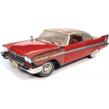 AUTOWORLD AWSS130 1:18 1958 PLYMOUTH FURY CHRISTINE PARTIALLY RESTORED