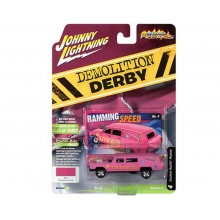 JOHNNY JLSP180A 1:64 HAULIN HEARSE ( DEMOLITION DERBY ) FLAT STRAWBERRY PIN