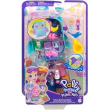 MATTEL HKV37 POLLY POCKET SET DE JUEGO PIJAMADA DE BUHO