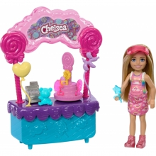 MATTEL HRM07 BARBIE SET JUEGO STACIE AL RESCATE CHELSEA ESTACION DULCES