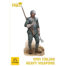 HAT 8222 1:72 WWI ITALIAN HEAVY WEAPONS SOLDIERS W GUNS