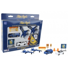 REALTOY 6415 BLUE ANGELS US NAVY PLANES & VEHICLES DIE CAST PLAYSET ( 10PC SET )