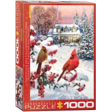 EUROGRAPHICS 6000-5828 CARDINAL PAIR 1000 PIEZAS PUZZLE