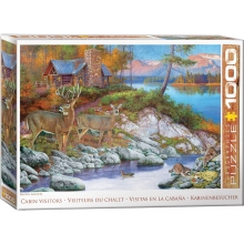 EUROGRAPHICS 6000-5875 CABIN VISITORS BY HAYDEN LAMBSON 1000 PIEZAS PUZZLE