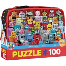 EUROGRAPHICS 9100-5827 ROBOTS PUZZLE IN A LUNCH BOX 100 PIEZAS