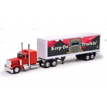 NEWRAY 12363 1:32 PETERBILT CUSTOM 379 W / DRY VAN TRAILER