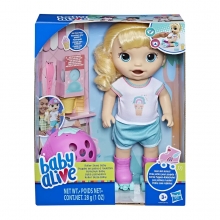 HASBRO F5649 BABY ALIVE ROLLER SKATE BABY BLONDE HAIR