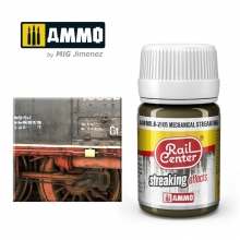 AMMO MIG JIMENEZ AMMOR2105 RAIL CENTER MECHANICAL STREAKING ( 35 ML )