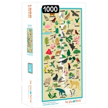 LAPUZZLERA C5CHLFF001 PUZZLE MAPA DE CHILE FLORA Y FAUNA 1000 PIEZAS