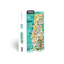 LAPUZZLERA C5CHLVV009 PUZZLE MAPA VALPARAISO VIA 1000 PIEZAS