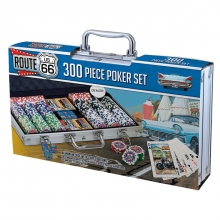 MASTERPIECES 42239 ROUTE 66 POKER SET PUZZLE 300 PIEZAS