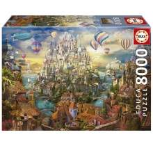 EDUCA 19570 PUZZLE 8000 PIEZAS CIUDADES DE LOS SUEOS