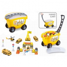 GIGATOYS BEZ-047 BUILDING BLOCKS HAND CART SCHOOL SET ( 32PCS )