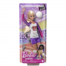 MATTEL HKT72 BARBIE MADE TO MOVE VOLLEYBALL PLAYER DOLL