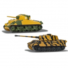 CORGI WT91302 WORLD OF TANKS SHERMAN VS KING TIGER FTB