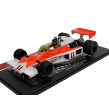 MCG 18612F 1:18 1976 MCLAREN FORD M23 11 1ST GP FRANCE, WHITE ORANGE FORMULA 1