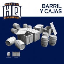 HQ BARRILES Y CAJAS 1:72