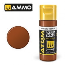 AMMO MIG JIMENEZ ATOM20053 ATOM COLOR ROJO LADRILLO