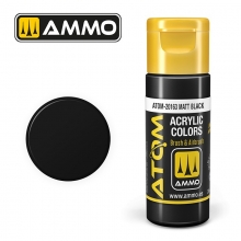 AMMO MIG JIMENEZ ATOM20163 ATOM COLOR NEGRO MATE
