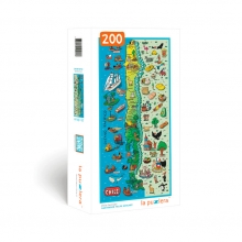 LAPUZZLERA C5CHLCHILUS14 PUZZLE CHILE ILUSTRADO 200 PIEZAS