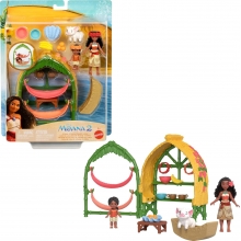 MATTEL JBT51 MOANA 2 SET HOGAR DE MOANA Y SIMEA CON PUA Y ACCESORIOS