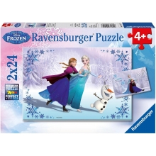 RAVENSBURGER 09115 FROZEN SISTERS ALWAYS 2 X 24 PC PUZZLE