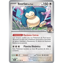 POKEMON AVENTURAS COMPARTIDAS CARTA SNORLAX DE PAUL HOLO