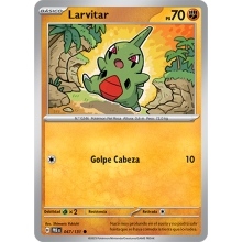 POKEMON PRISMATIC EVOLUTIONS CARTA LARVITAR REVERSE