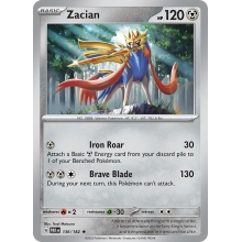 POKEMON PARADOX RIFT CARTA ZACIAN REVERSE