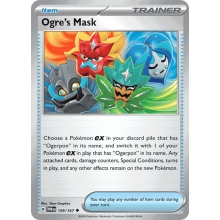 POKEMON PRISMATIC EVOLUTIONS CARTA OGREA?S MASK POCO COMA?N
