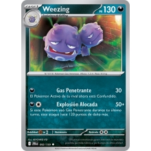 POKEMON JOURNEY TOGETHER CARTA WEEZING POCO COMA?N