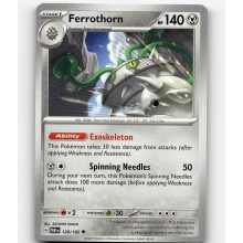 POKEMON PARADOX RIFT CARTA FERROTHORN POCO COMA?N