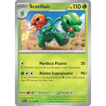 POKEMON SCARLET & VIOLET CARTA SCOVILLAIN POCO COMA?N