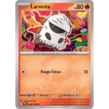 POKEMON AVENTURAS COMPARTIDAS CARTA LARVESTA REVERSE