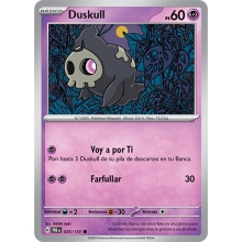 POKEMON EVOLUCIONES PRISMATICAS CARTA DUSKULL REVERSE