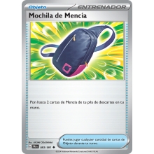 POKEMON DESTINOS DE PALDEA CARTA MOCHILA DE MENCA?A REVERSE