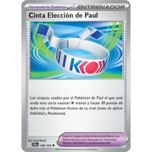 POKEMON AVENTURAS COMPARTIDAS CARTA CINTA ELECCIA?N DE PAUL POCO COMA?N