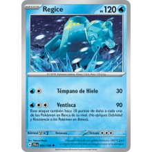 POKEMON AVENTURAS COMPARTIDAS CARTA REGICE POCO COMA?N