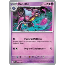 POKEMON AVENTURAS COMPARTIDAS CARTA BANETTE POCO COMA?N